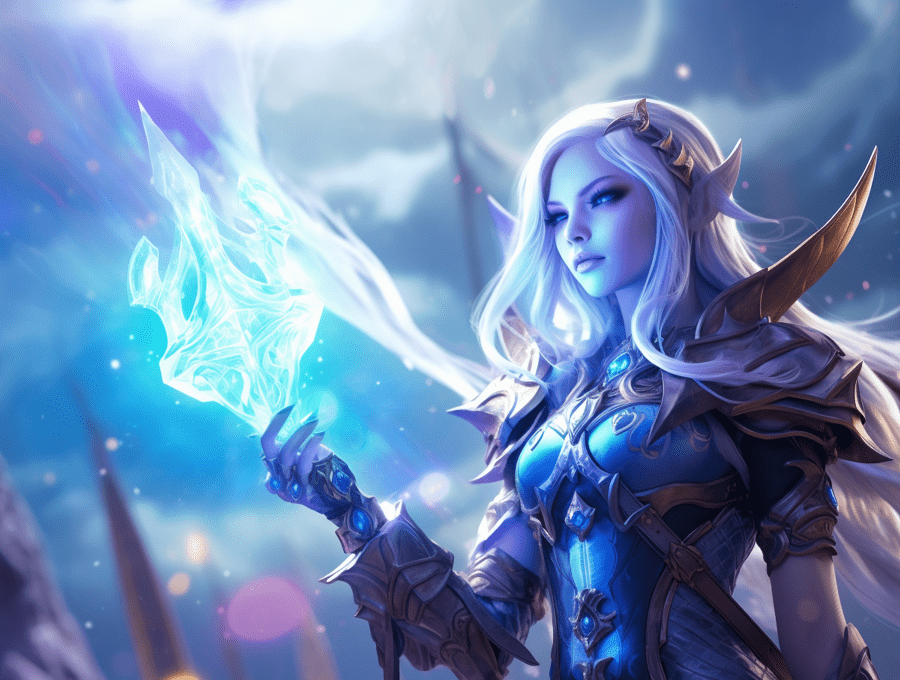 wow human mage wallpaper