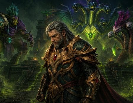 My WoW Character in Altar of Fangs Dungeon