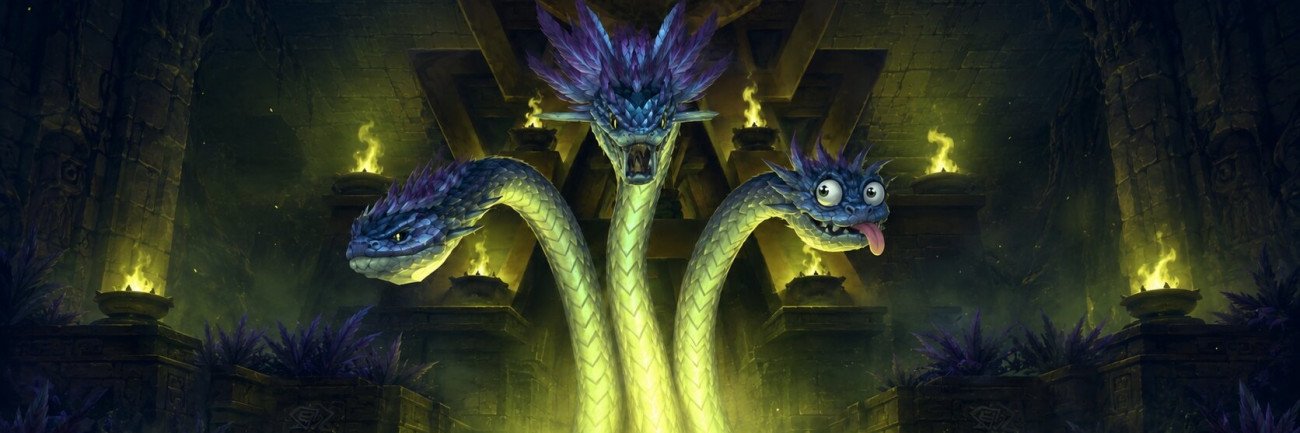WoW Patch 12.1 Snake-Themed Overview Three-Headed Snake in Greenish WoW Style Colors and Graphics