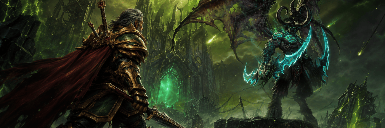 My WoW Character Versus Illidan in Black Temple Raid