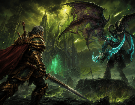 My WoW Character Versus Illidan in Black Temple Raid