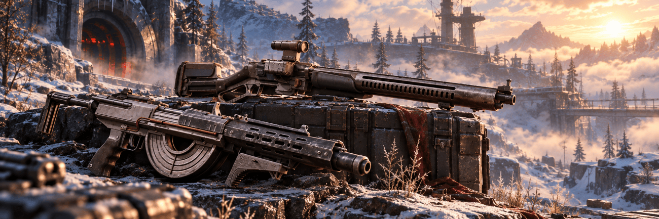 ARC Raiders Weapons in the Snow Cover for ARC Raiders Weapon Amplification Guide