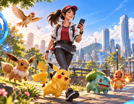 Trainer Walking with Pokemon Cover for Pokemon GO 1-80 Leveling Guide