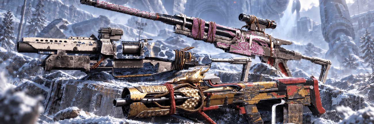 ARC Raiders Weapons in the Snow Cover for ARC Raiders Weapon Stencils Guide
