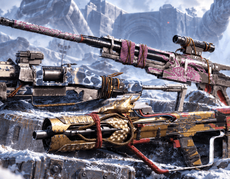 ARC Raiders Weapons in the Snow Cover for ARC Raiders Weapon Stencils Guide