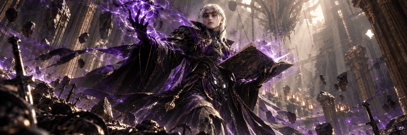 AION 2 Sorcerer Holding a Book Cover for AION 2 Sorcerer Class Guide