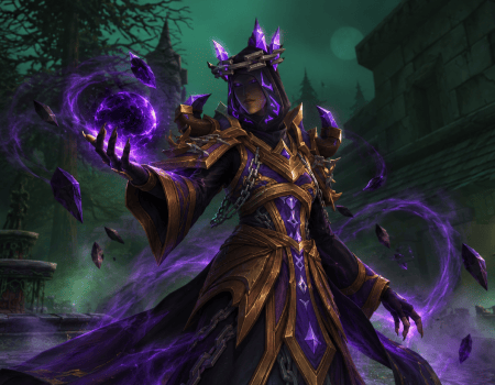 WoW Forever Warlock Among Ruins Cover for Warlock Guide for WoW Forever