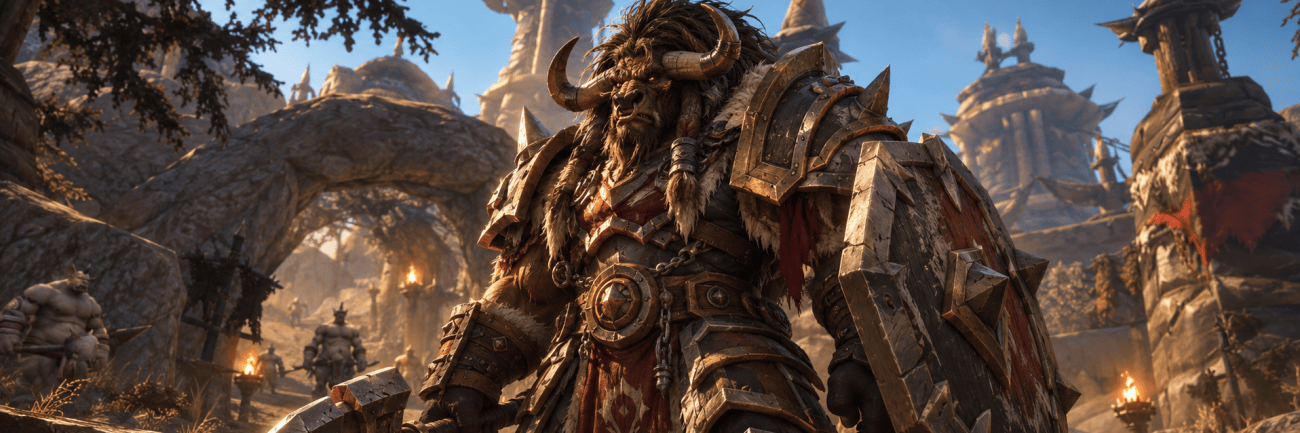 WoW Forever Tauren Warrior with Shield Cover for WoW Forever Best Tank Tier List