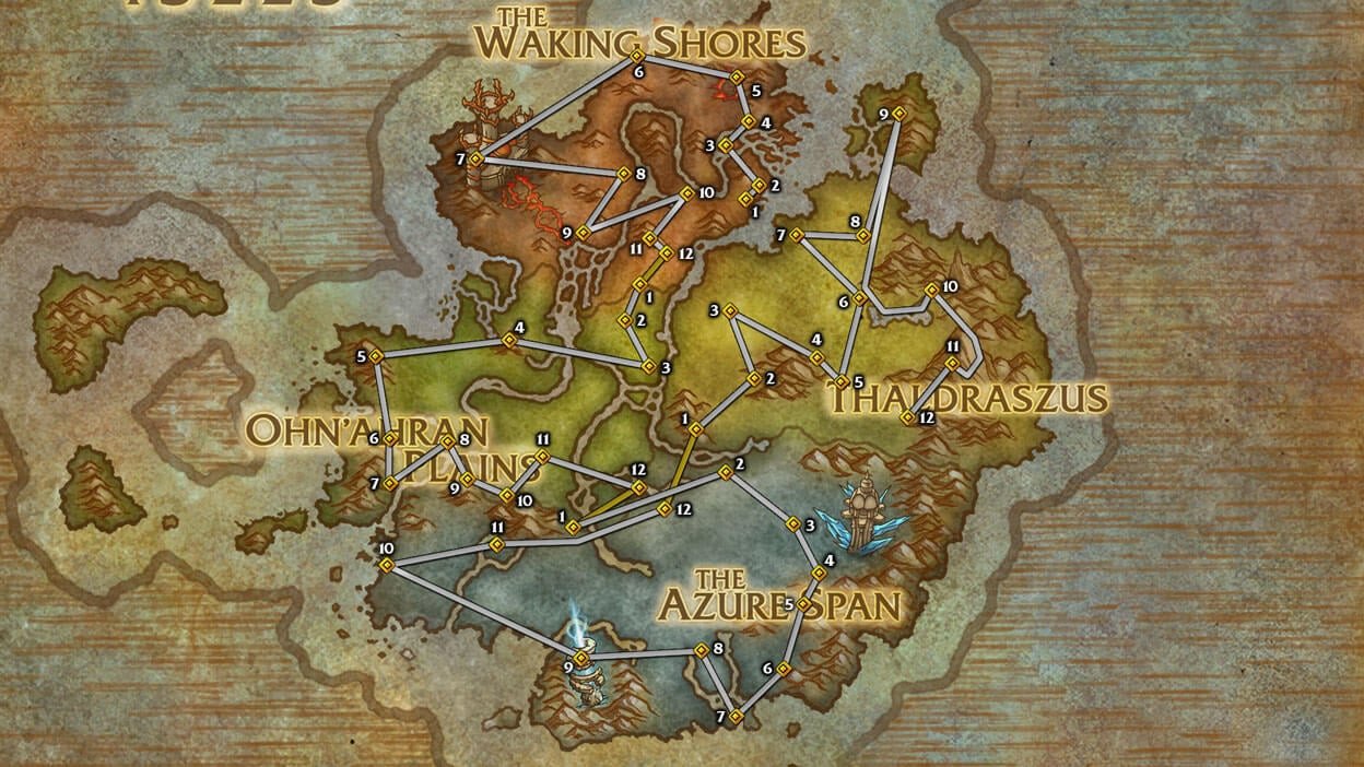 All Dragonflight Dragonriding races locations, quests, and rewards