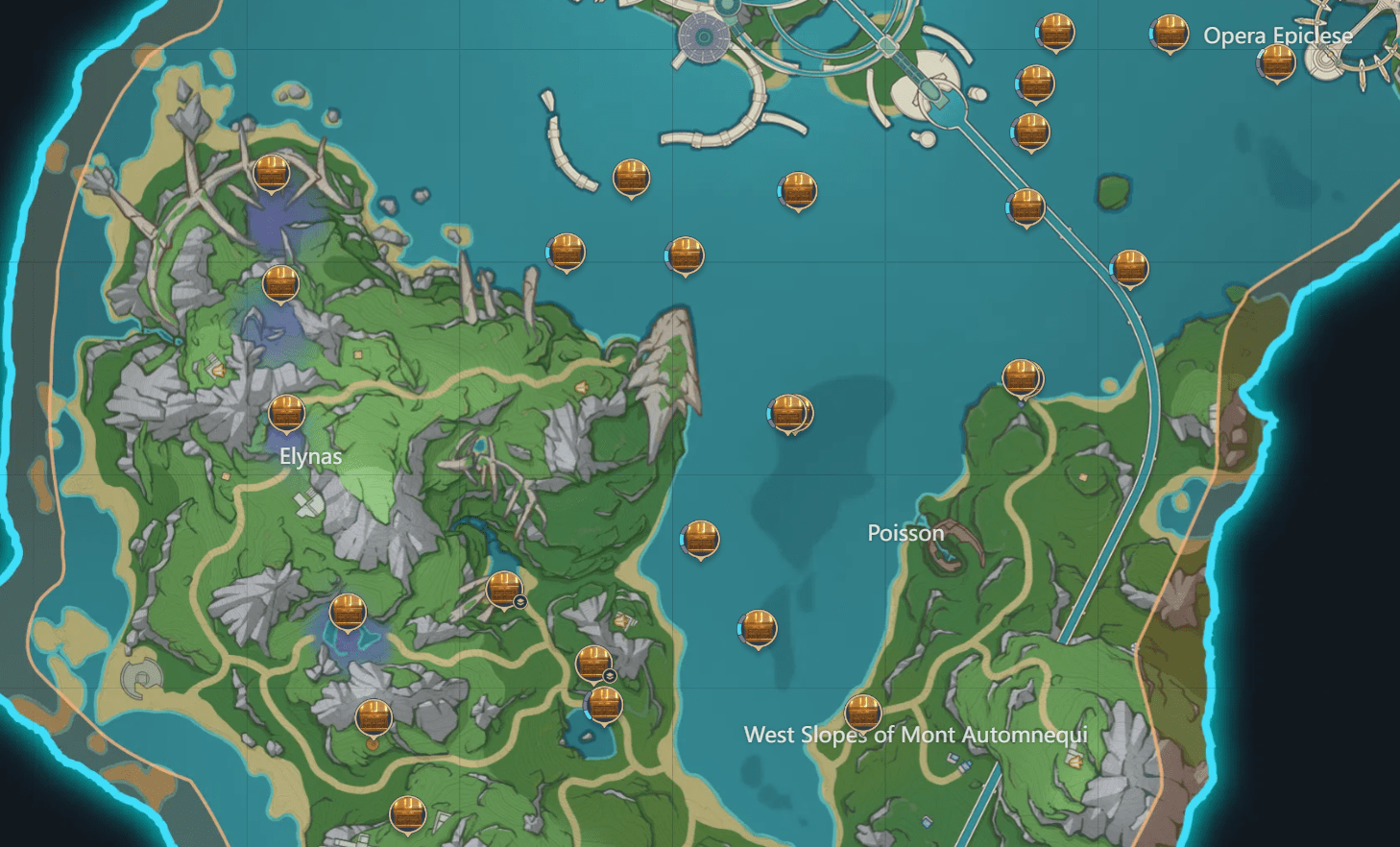 The interactive map is awesome, lets you find all the chests and all sorts  of useful info! Genshin Impact