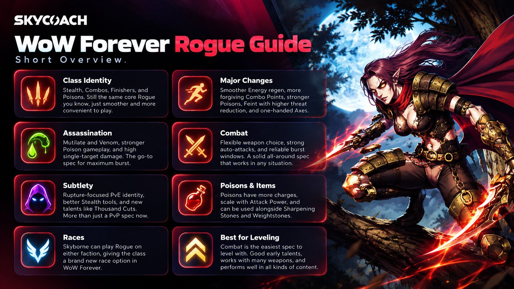 WoW Forever Rogue Class Infographic