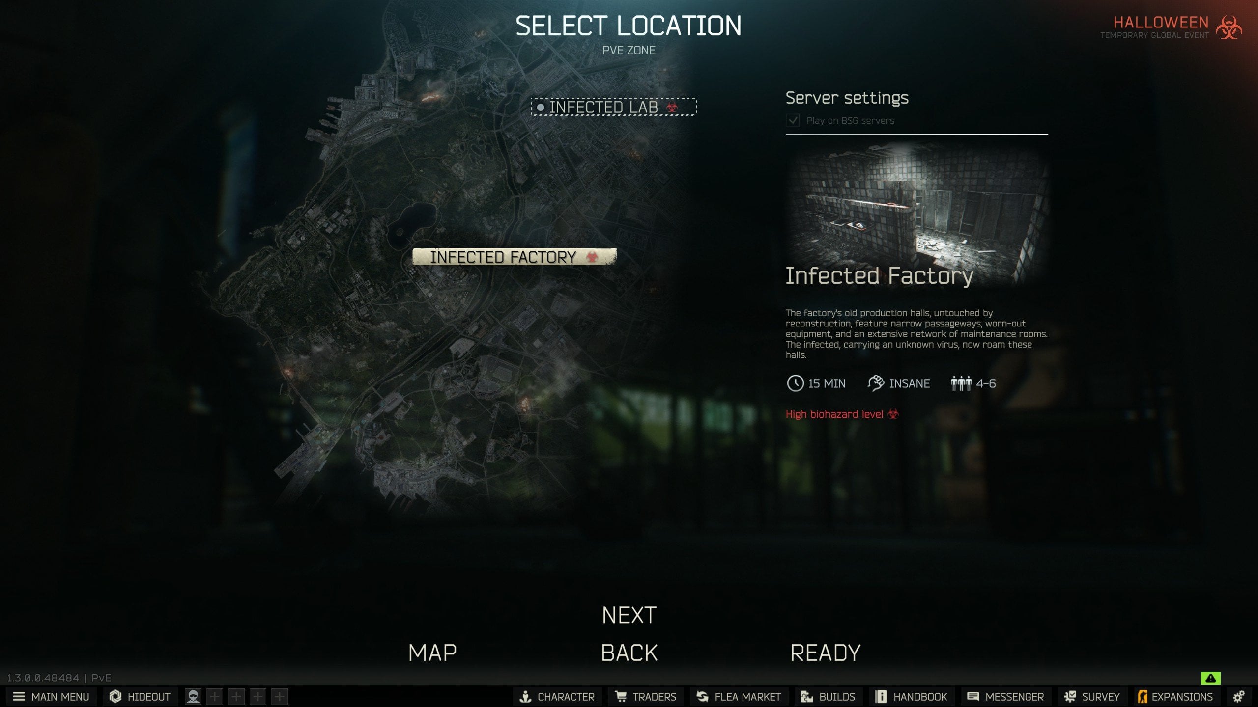 EFT Halloween Maps Tab