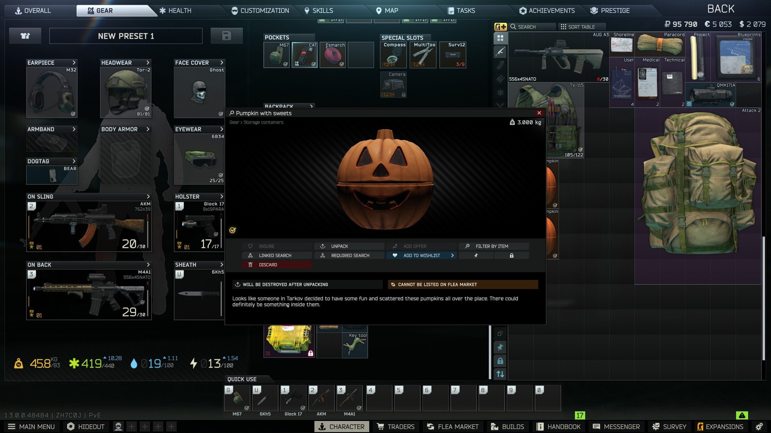EFT Halloween 2026 Pumpkin Item Description