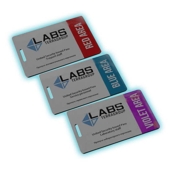 Labs Keycards Green, Blue, Black,